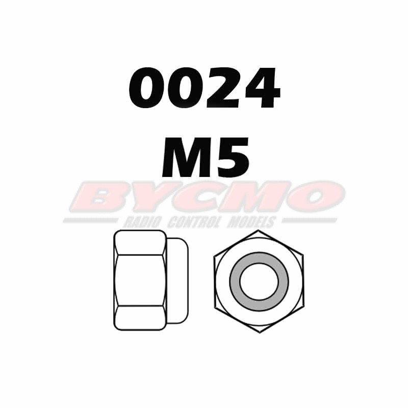 TUERCA AUTOBLOCANTE M5 (12ud.)