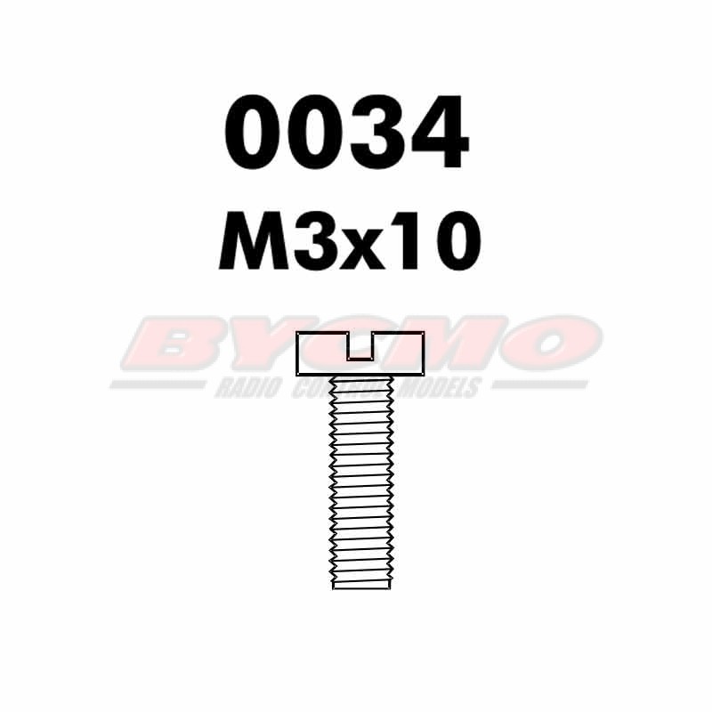 TORNILLO M3x10 D.7985 (12ud.)