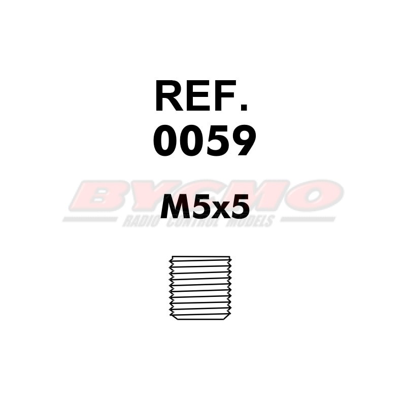 ESPARRAGO ALLEN M5x5 D.913 (12ud.)