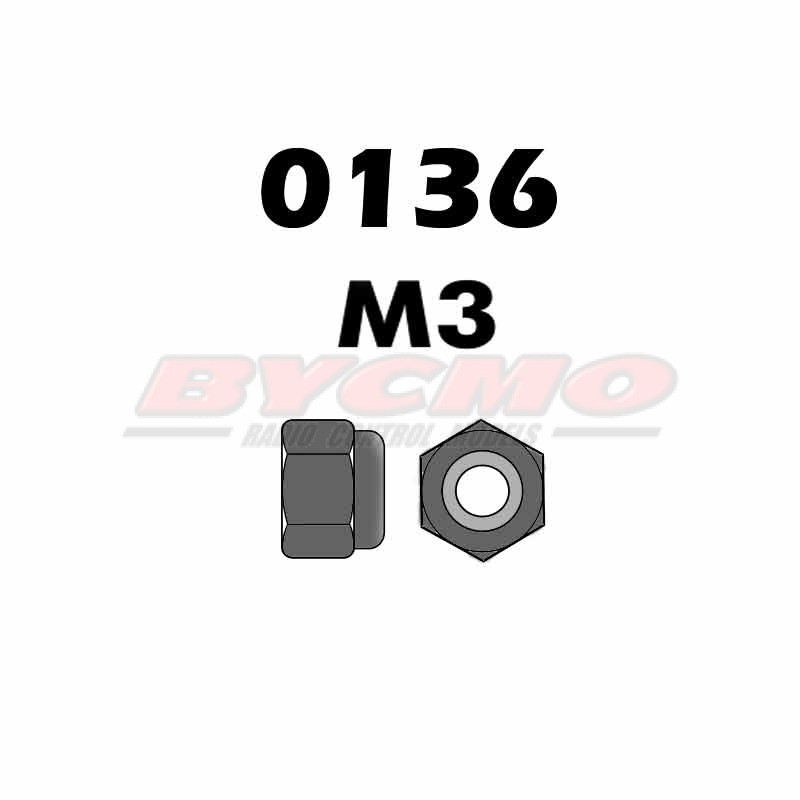 TUERCA AUTOBLOCANTE M3 ZN (12u.)