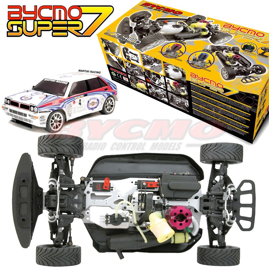 COCHE LANCIA DELTA INTEGRALE S7 1/7 EN KIT +EQUIPO R/C STICKS