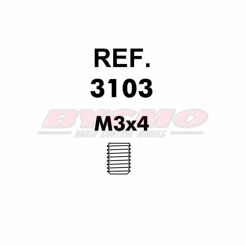 ESPARRAGO ALLEN M3x4 D.913 (12ud.)