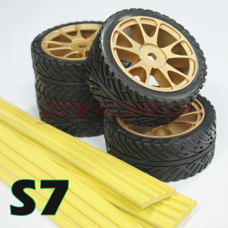 PACK RUEDAS COMPLETAS ORO S7 1/7