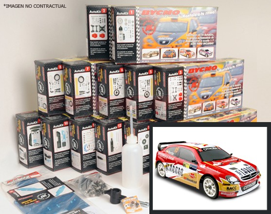 COCHE COMPLETO EN KIT CITROËN XSARA SERIE EVO 1/7 +EQUIPO R/C VOLANTE