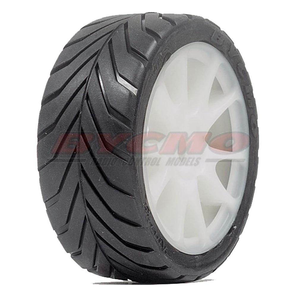 RUEDA R. RUN RAIN PRO 10P BLANCA 1/7-1/8 Ø12mm. (2ud.)