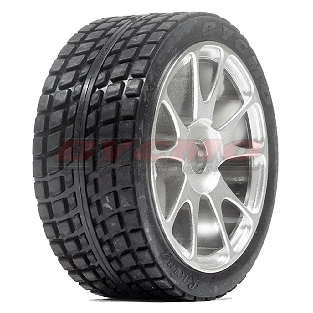 RUEDA R. RUN RALLY PRO 10P CROMADA 1/7-1/8 Ø12mm. (2ud.)