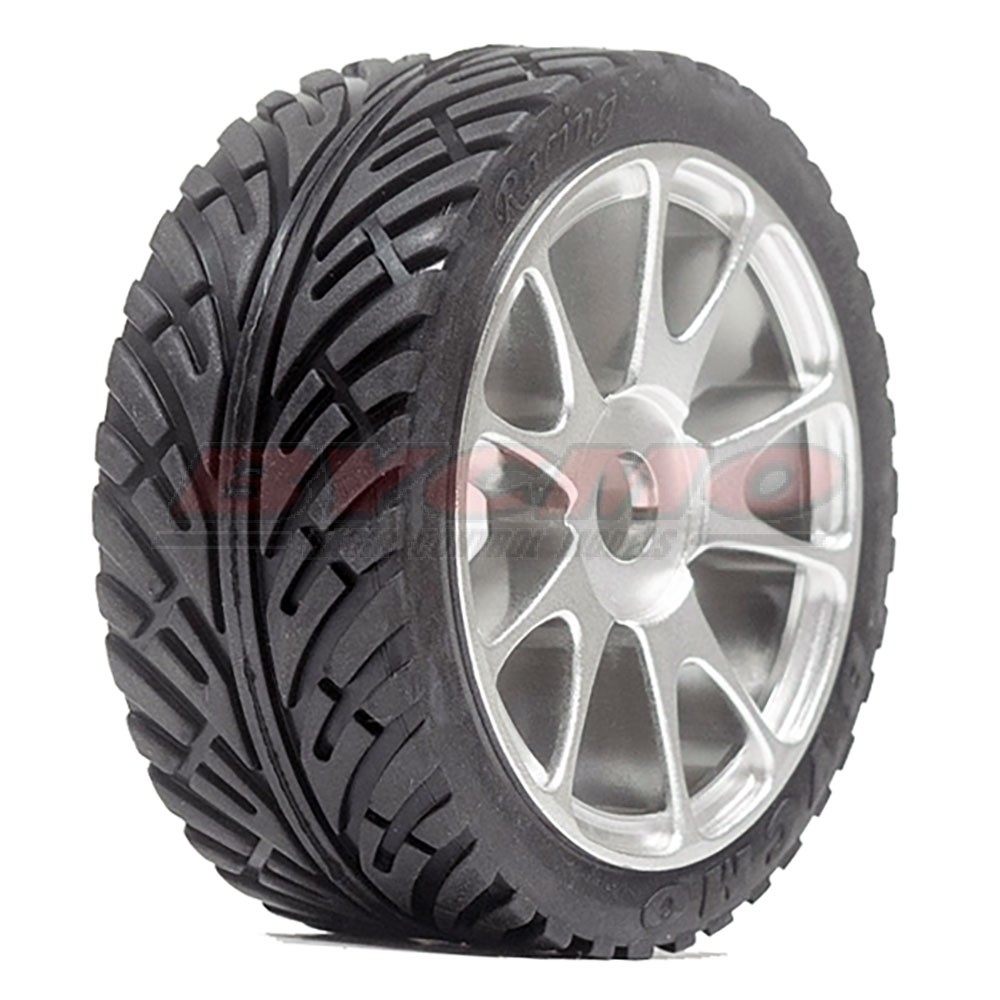 RUEDA R. RUN STORM PRO 10P CROMADA 1/7-1/8 Ø12mm. (2ud.)