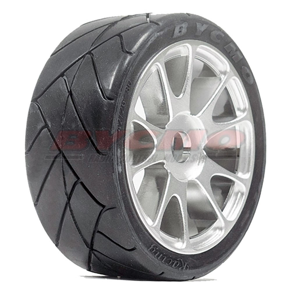 RUEDA R. RUN SPEED PRO 10P CROMADA 1/7-1/8 Ø12mm. (2ud.)