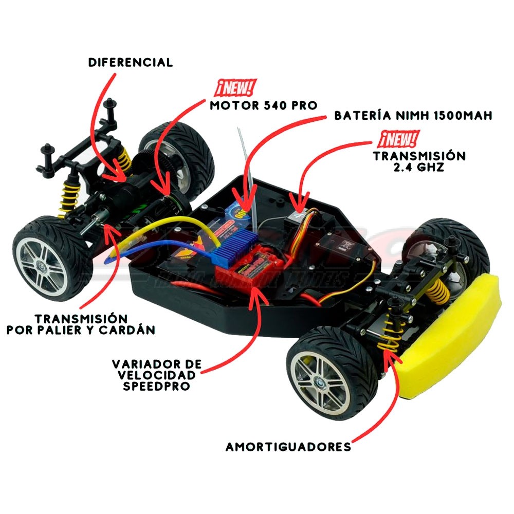 Coche Seat Leon 2WD RTR 1/10 - Bycmo RC Models - Tienda de modelismo y  radio control - Comprar en Internet coleccionables