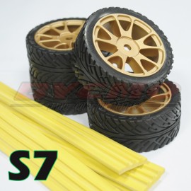 PACK RUEDAS COMPLETAS ORO S7 1/7